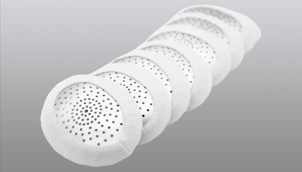 Fox Aluminum Pinhole Eye Shields with White Loop Covers