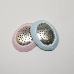 Pediatric Fox Aluminum Pinhole Eye Shields with Blue & Pink Loop Covers