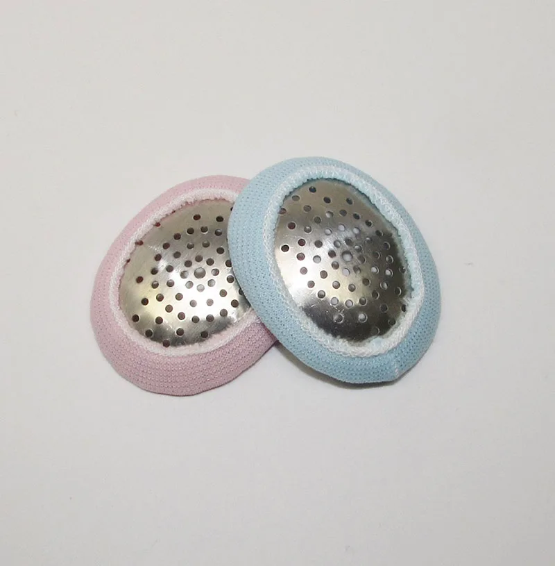Pediatric Fox Aluminum Pinhole Eye Shields with Blue & Pink Loop Covers