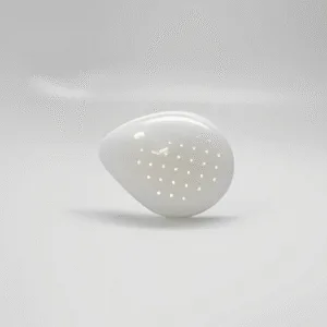 White Polycarbonate Eye Shields, Pinhole Design - Universal
