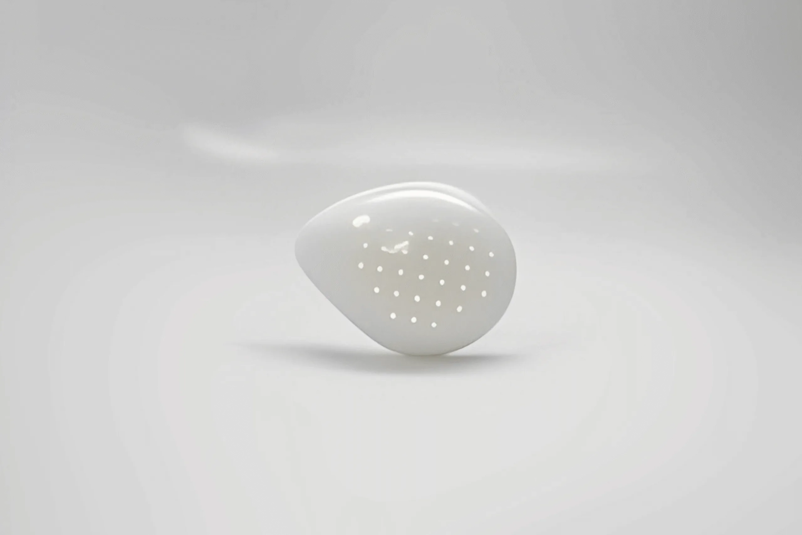 White Polycarbonate Eye Shields, Pinhole Design - Universal