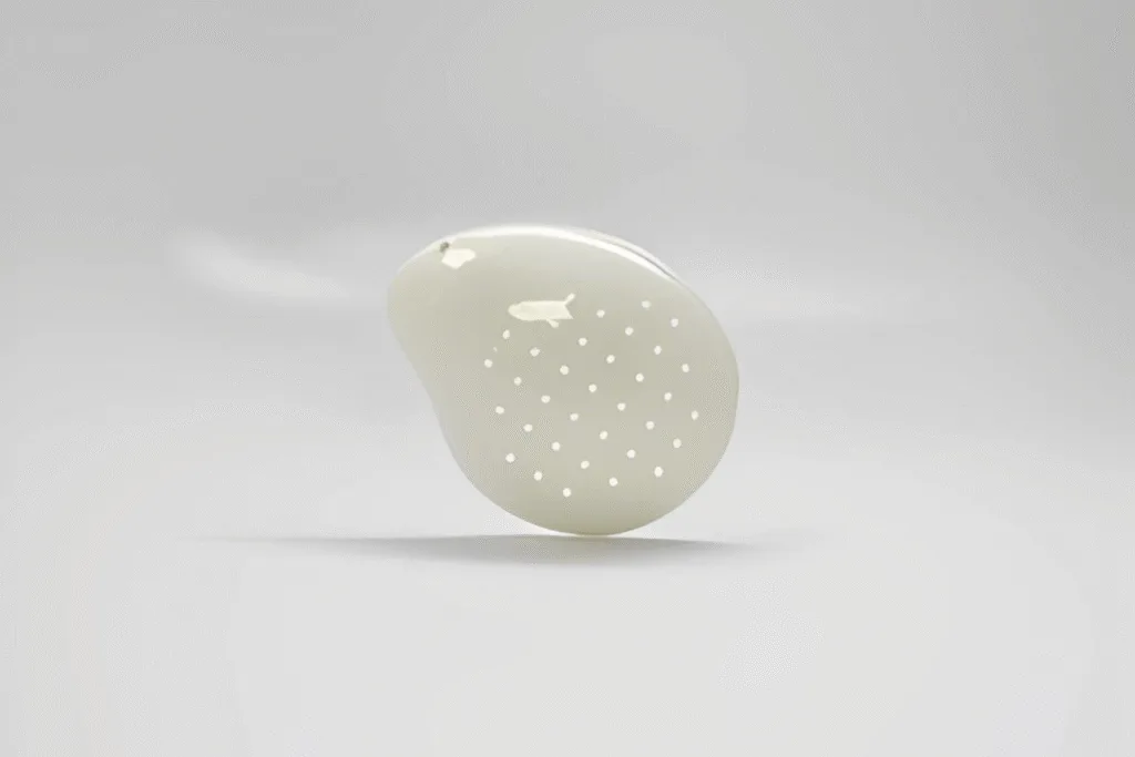 White Polycarbonate Eye Shields, Pinhole Design – LEFT EYE