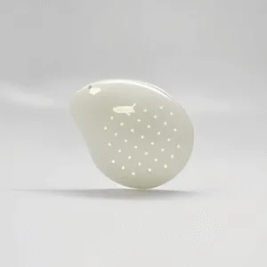 White Polycarbonate Eye Shields, Pinhole Design - LEFT EYE