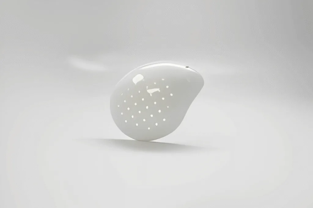 White Polycarbonate Eye Shields, Pinhole Design – RIGHT EYE