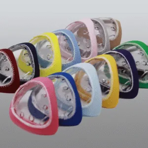 Clear Polycarbonate Eye Shields with Assorted Color Loop Covers