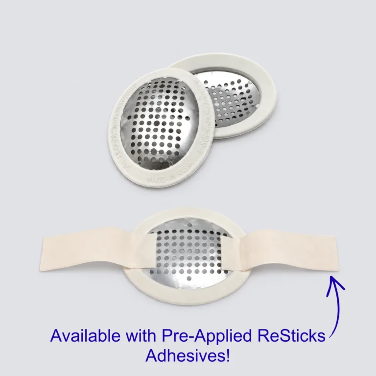 Aluminum eye shields with thermoplastic edge with and without resticks adhesives
