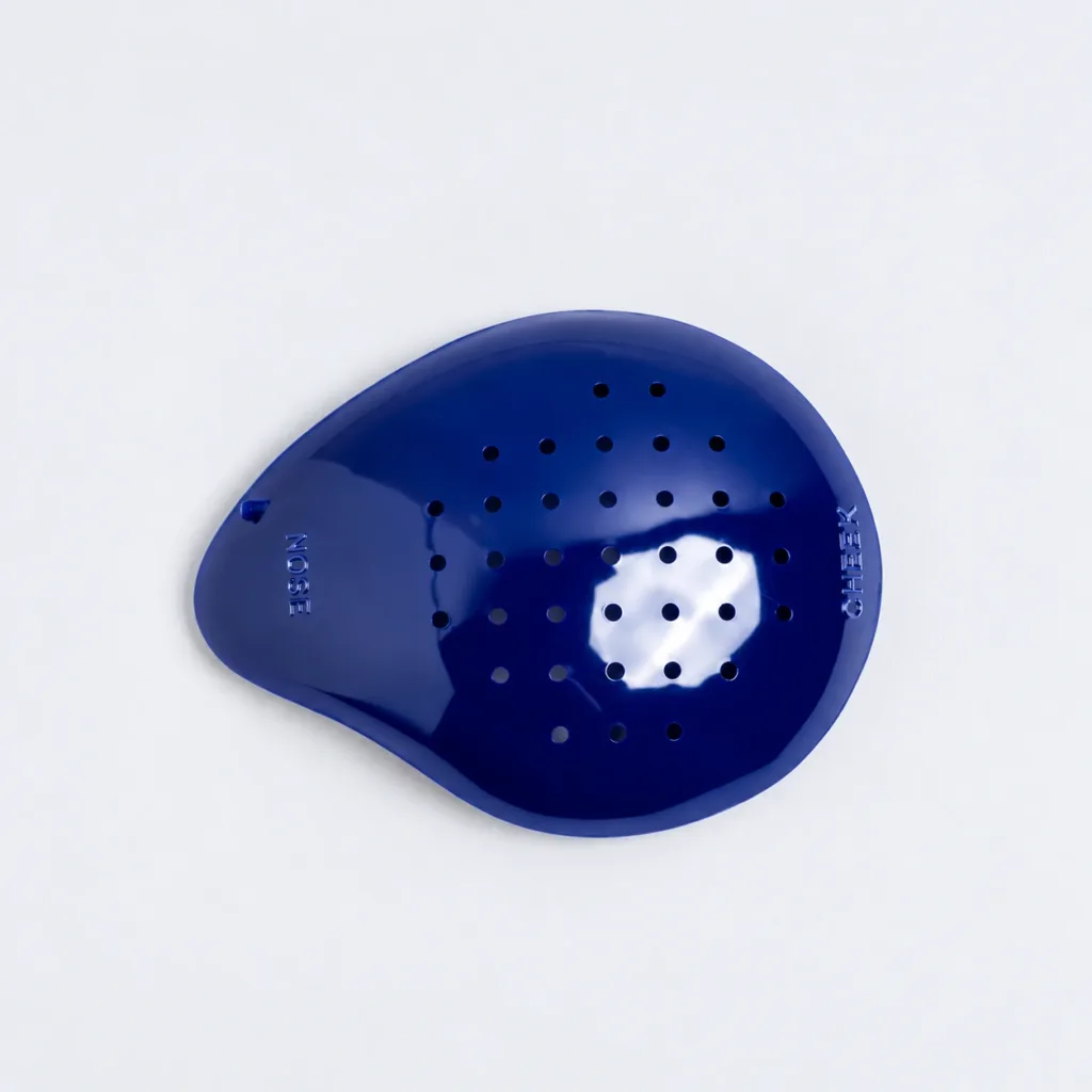 Blue Polycarbonate Pinhole Design Eye Shields, Deep Shell – LEFT EYE