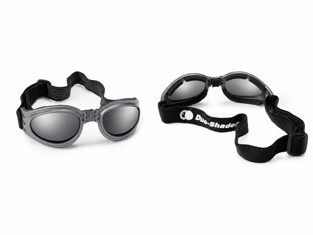 Duo-Shades Polycarbonate Lenses – Dark Grey Tint with Pewter Frame