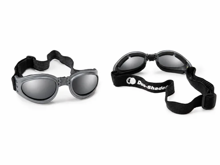 Dark grey polycarbonate goggles with pewter frame
