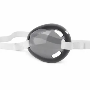 SoloShield Grey Tinted Polycarbonate Moisture Retention Eye Shields with Latex-Free Foam Lining & Strap