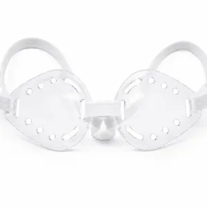Duo-Shield Bilateral Clear Polycarbonate Vented Eye Shields with Elastic Strap, NO FOAM
