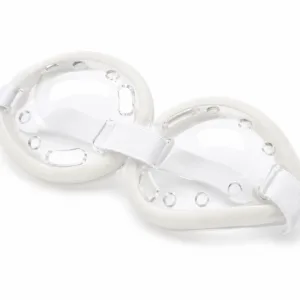 Duo-Shield Bilateral Clear Polycarbonate Vented Eye Shields with Strap & Foam Lining