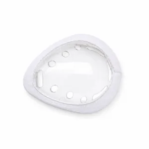 Clear Polycarbonate Eye Shields with White Loop Covers