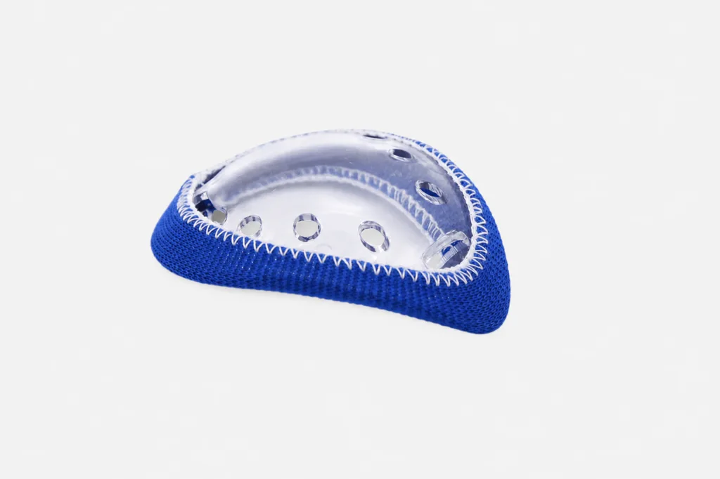 Clear Polycarbonate Eye Shields with Blue Loop Covers