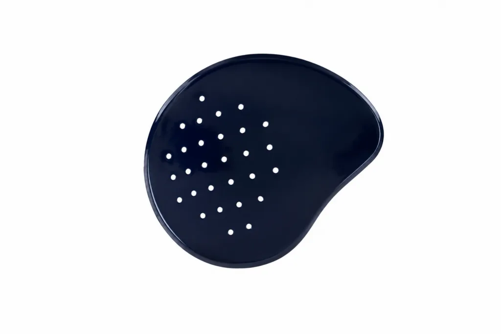 Blue Polycarbonate Eye Shields, Deep Shell Pinhole Design – RIGHT EYE