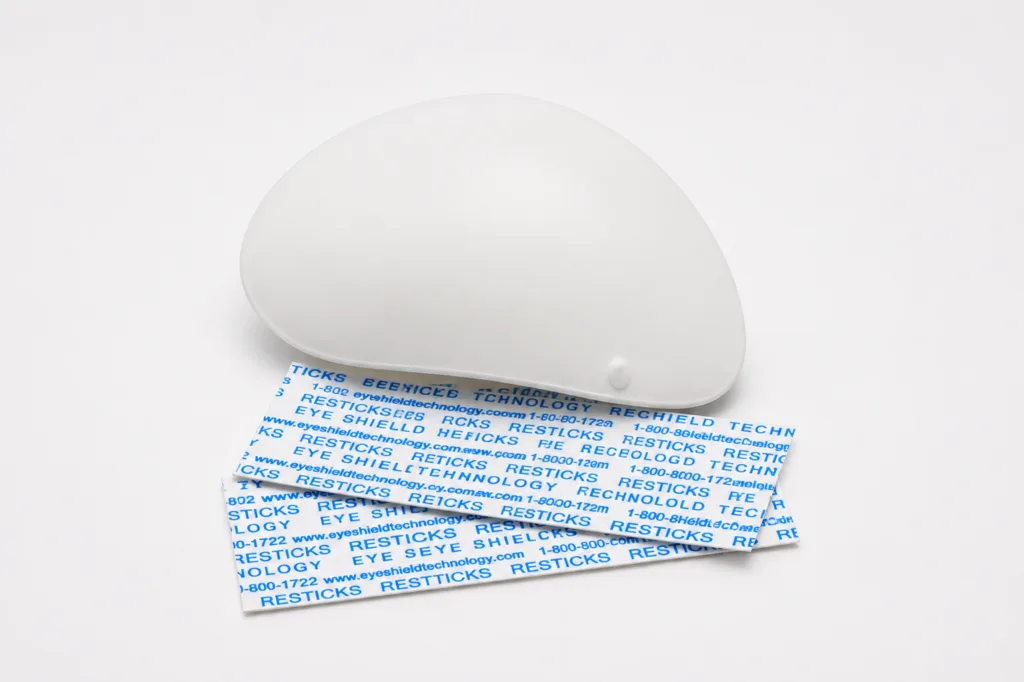 White Polycarbonate Occluder Eye Shields – Universal Fit with Resticks