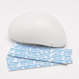 White Polycarbonate Occluder Eye Shields - Universal Fit with Resticks