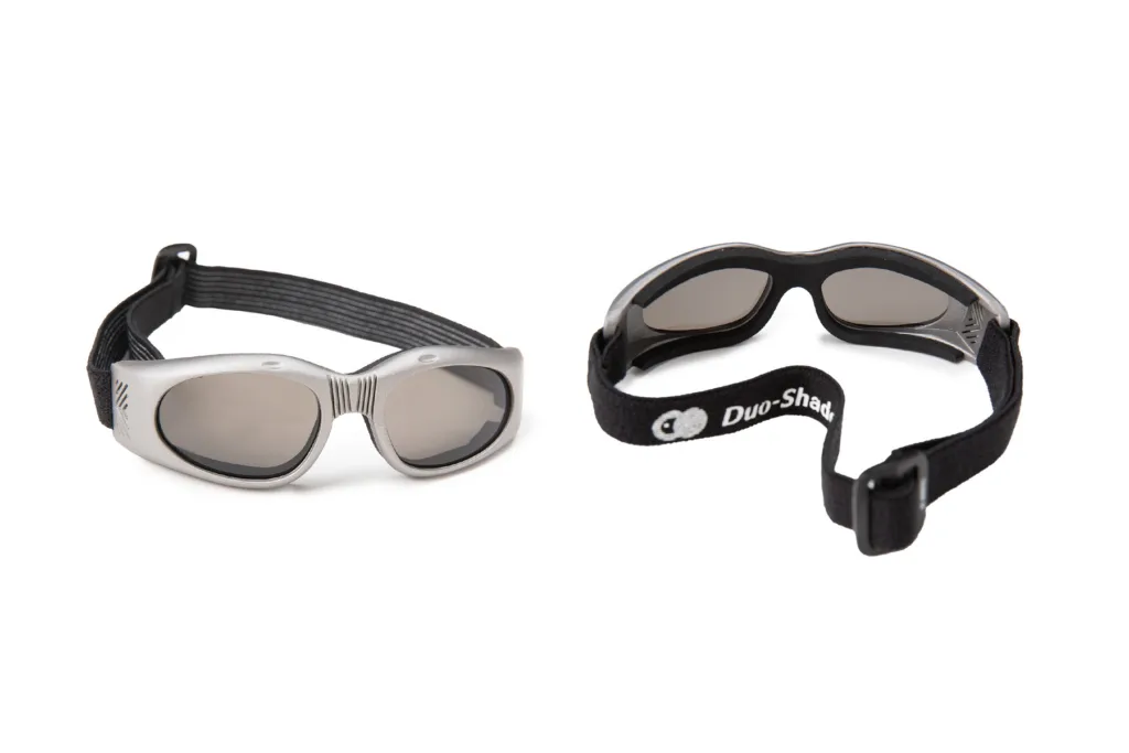 Duo-Shades Grey Tint Polycarbonate Goggles, One-Piece Frame with Neoprene Foam Lining