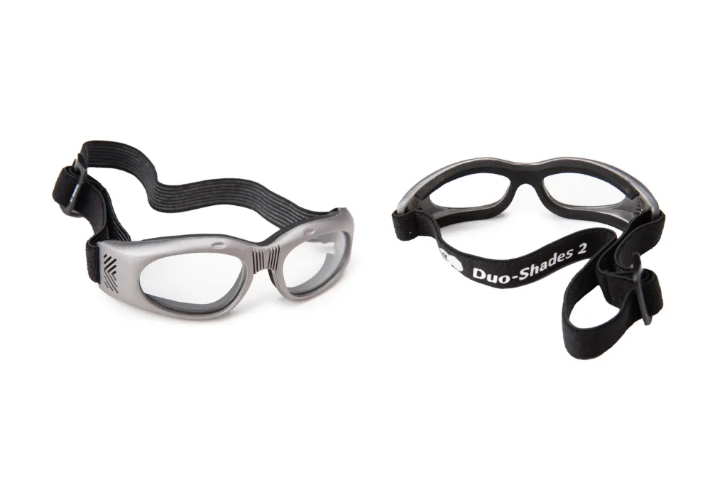 Duo-Shades Clear Polycarbonate Goggles, One-Piece Frame with Neoprene Foam Lining