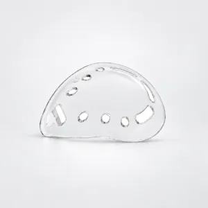 Deep clear polycarbonate eye shields