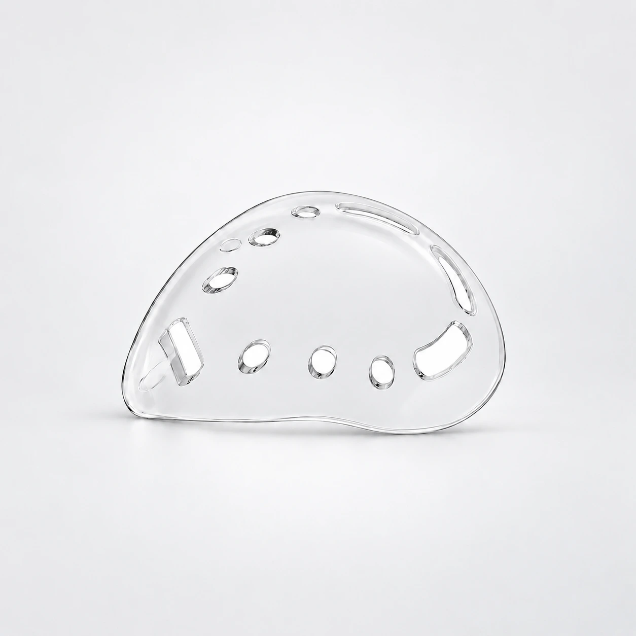 Deep clear polycarbonate eye shields