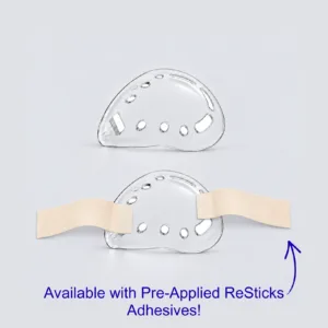 Deep Clear Polycarbonate Eye Shields with and without resticks