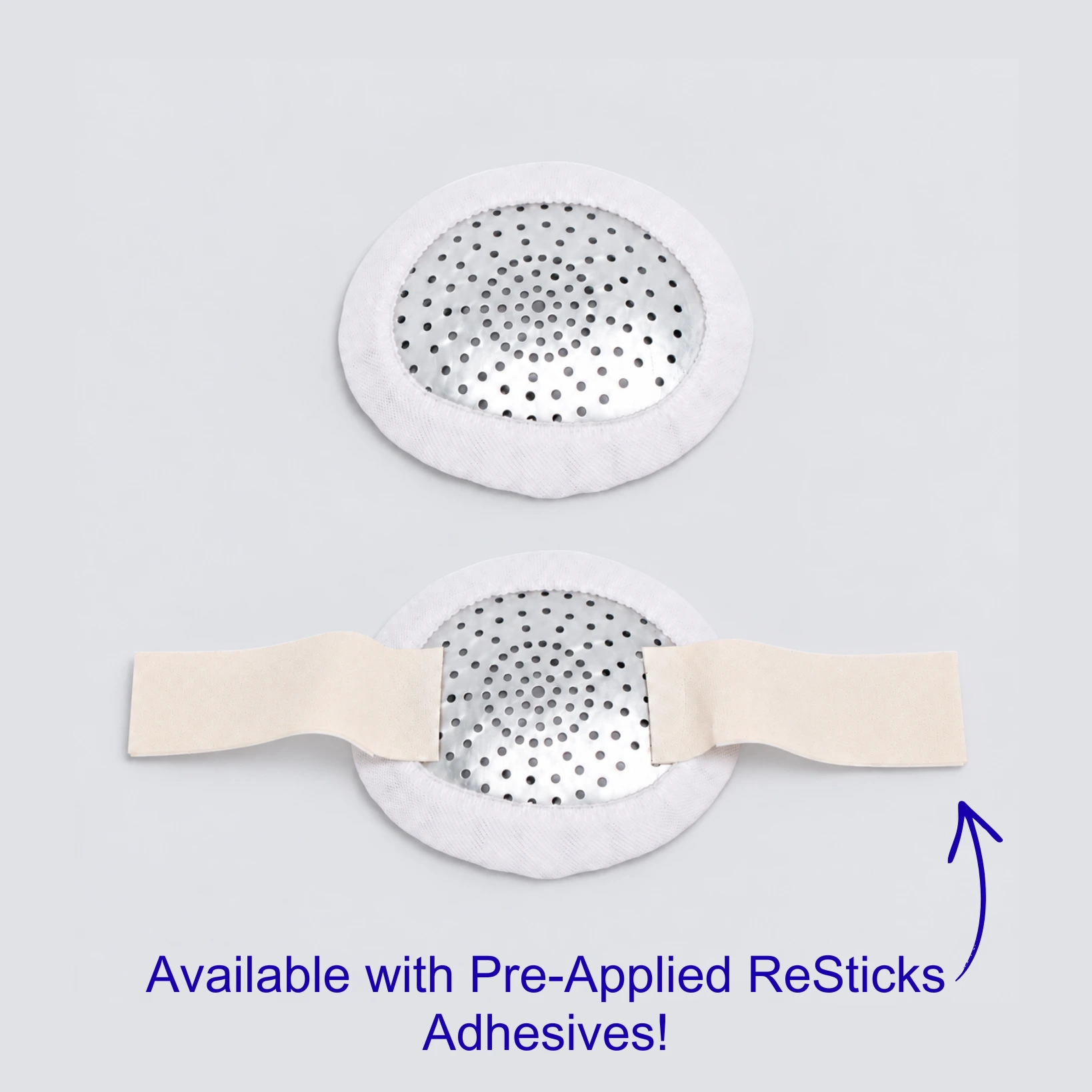 Fox Aluminum Pinhole Eye Shields with White Loop Covers with and without ReSticks