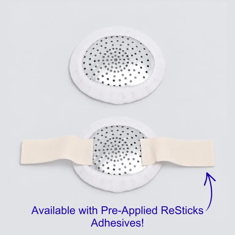 Fox Aluminum Pinhole Eye Shields with White Loop Covers with and without ReSticks