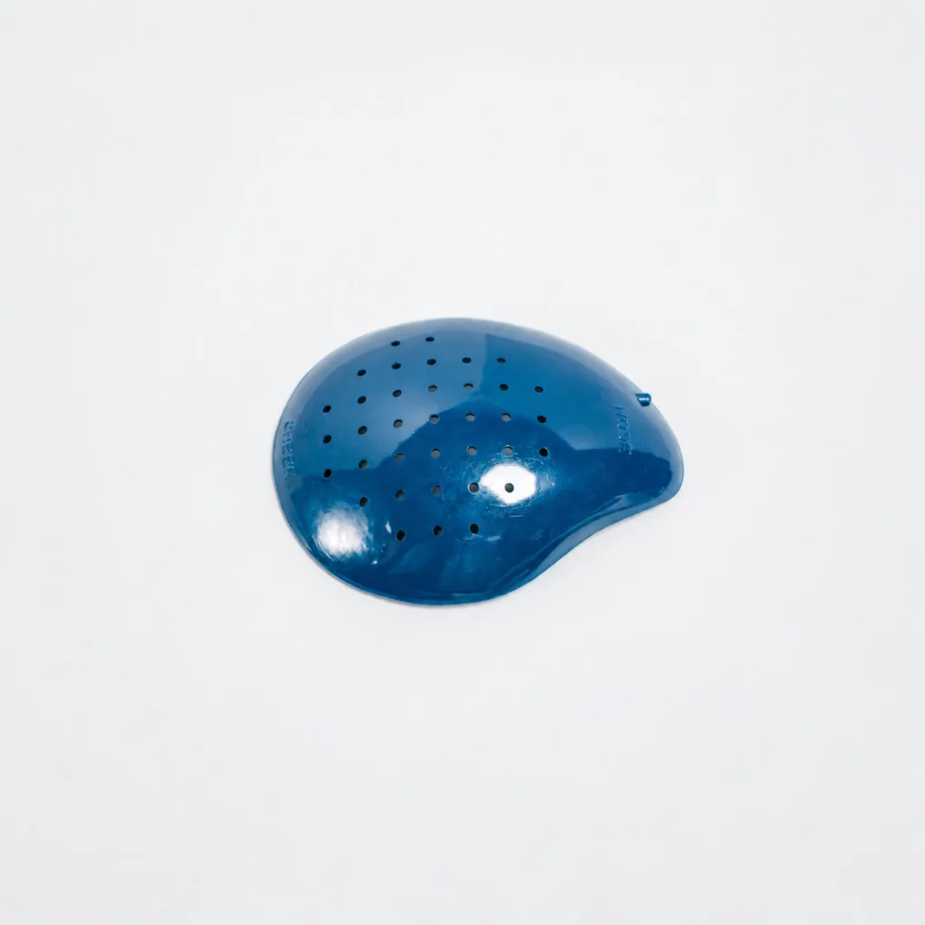 Blue Polycarbonate Eye Shields, Deep Shell Pinhole Design – RIGHT EYE