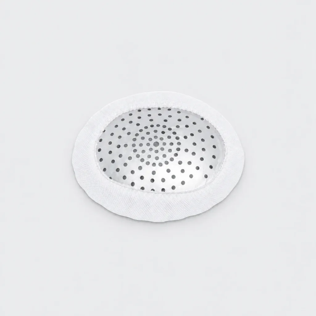 Pediatric Fox Aluminum Pinhole Eye Shields with White Loop Covers